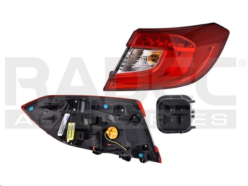 CALAVERA EXTERIOR HD ACCORD 18-22 4 PUERTAS C/LEDS DEPO DER