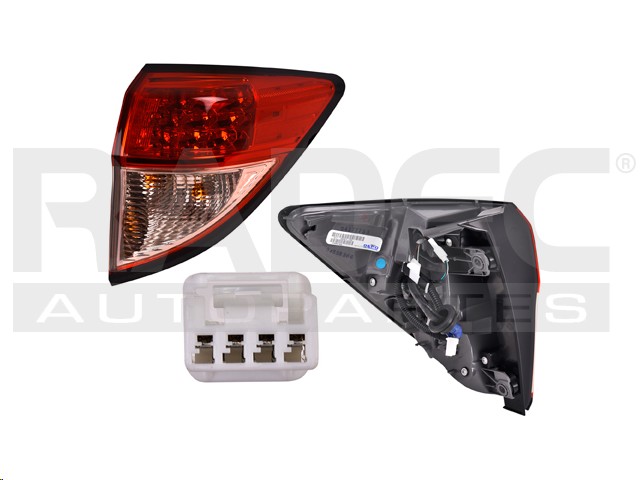 CALAVERA EXTERIOR HD HR-V 16-18 MICA ROSA C/LEDS DEPO DER