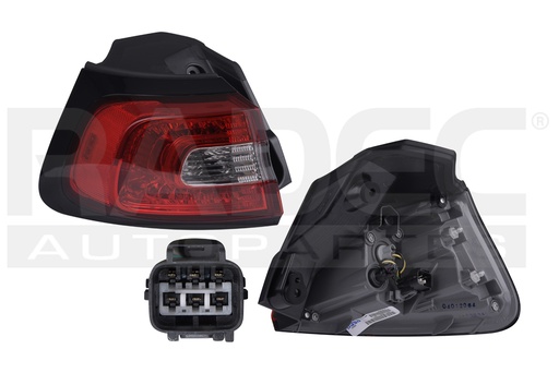 CALAVERA EXTERIOR JP CHEROKEE 14-18 C/FOCO C/LEDS DEPO IZQ