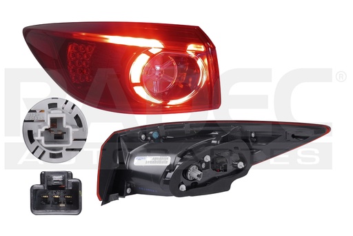 CALAVERA EXTERIOR MZ 3 14-18 4 PUERTAS C/LEDS DEPO IZQ