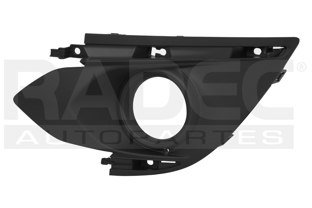 REJILLA FASCIA DELANTERA MT MIRAGE 17-20 C/HOYO P/FARO GLS L3 3 CILINDROS 1.2L 5 PUERTAS IZQ
