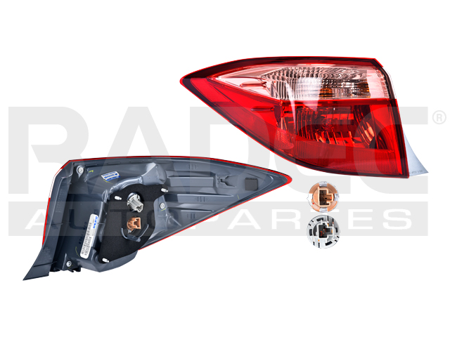 CALAVERA EXTERIOR TY COROLLA 17-19 ROJO/ROSA C/FOCO DEPO IZQ