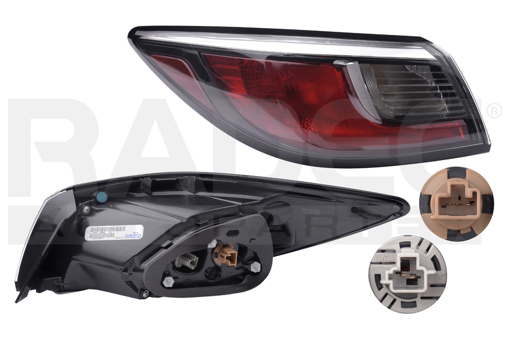 CALAVERA EXTERIOR TY YARIS R 16-20 4 PUERTAS C/FOCO DEPO IZQ