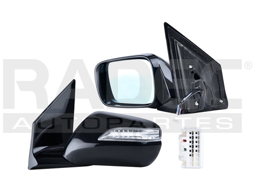 ESPEJO AC MDX 07-09 ELECTRICO C/DESENPANANTE C/DIRECCIONAL C/MEMORIA P/PINTAR BASE/SPORT V6 6 CILINDROS 3.7L 4 PUERTAS IZQ