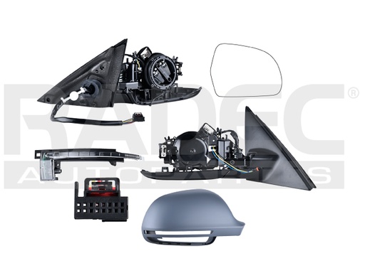 ESPEJO AD A4 08-09 ELECTRICO C/DESEMPANANTE C/DIRECCIONAL P/PINTAR 7 PINES FSI 3.2 QUATTRO/TDI 3.0 QUATTRO/TDI 2.7/TFSI 2.0/TDI 2.0 QUATTRO/TDI 2.0/TFSI 1.8 QUATTRO/TFSI 1.8 DER