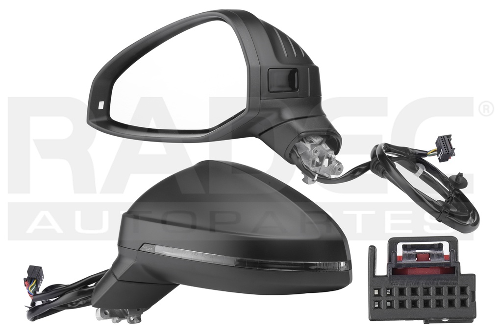 ESPEJO AD A4 17-19 ELECTRICO C/DESEMPANANTE C/DIRECCIONAL P/SENSOR DE PROXIMIDAD P/PINTAR 8 PINES DYNAMIC/KOMFORT/PREMIUM/PLUS/PRESTIGE/PROGRESSIV/S LINE/SELECT/TECHNIK IZQ