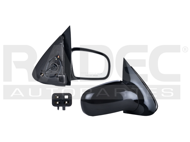 ESPEJO CV CAVALIER 95-05 ELECTRICO C/BASE P/PINTAR 3 PINES RS/Z24/SE/GT/BASE/LS L4 4 CILINDROS 2.2L 4 PUERTAS DER