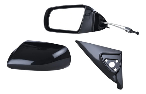 ESPEJO CV CAVALIER 90-94 4 PUERTAS C/BASE C/CONTROL NEGRO LE/VL/RS/Z24/SE/GT/BASE IZQ