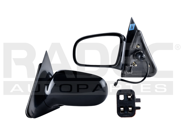 ESPEJO CV CAVALIER 95-05 ELECTRICO C/BASE NEGRO 3 PINES RS/Z24/SE/GT/BASE/LS L4 4 CILINDROS 2.2L 2 PUERTAS IZQ