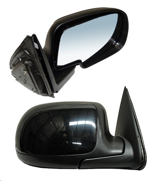 ESPEJO CV CHEYENNE/SILVERADO 99-06 MANUAL NEGRO BRILLANTE DER