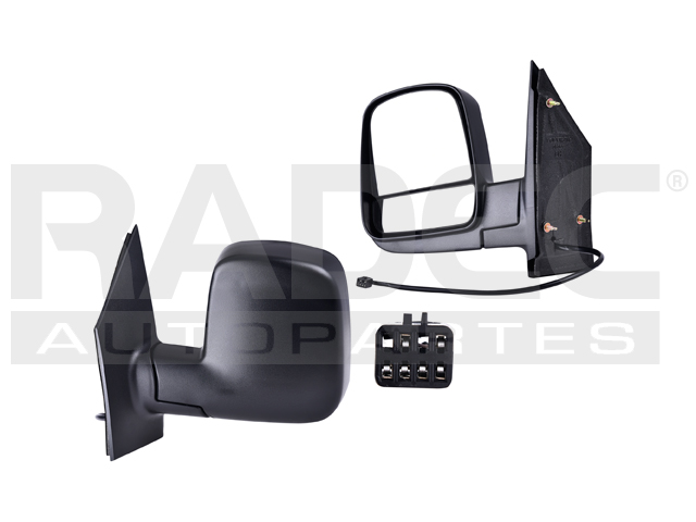 ESPEJO CV EXPRESS VAN 08-18 ELECTRICO C/DESEMPANANTE CORRUGADO 5 PINES BASE/LS/LT/SLE/SLT/1500/2500/3500 V8 8CILINDROS 4.8/6.0L 3/4 PUERTAS IZQ