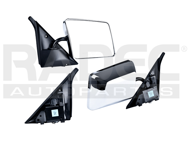 ESPEJO CV S-10 82-94 MANUAL CROMADO EL/SLS/GT/SPORT/BASE/LT/SLE/SLT V6 6 CILINDROS 2.5/2.8/4.3L 2/4 PUERTAS DER