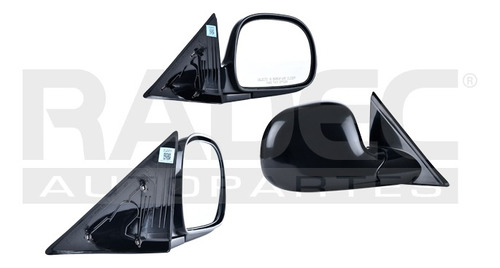 [018-0635-06] ESPEJO CV S-10 95-97 MANUAL NEGRO XS/S/DELUXE/ENVOY/ZR2/SLS/SS/BASE/LS/LT/SL/SLE/SLT V6 6 CILINDROS 2.2/4.3L 2/4 PUERTAS DER