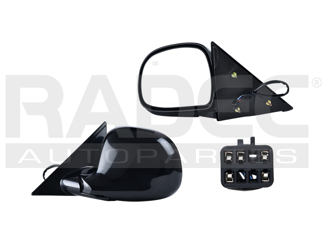 ESPEJO CV S-10 95-97 ELECTRICO C/DESEMPANANTE NEGRO 5 PINES EXTREME/ZR5/ZR2/SS/BASE/LS IZQ