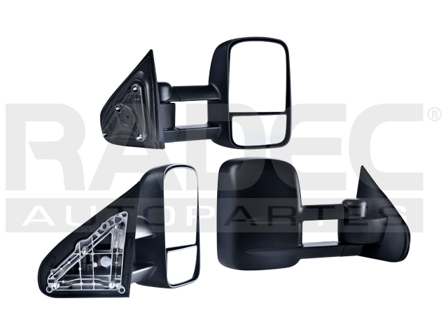 ESPEJO CV SILVERADO 07-13 MANUAL TELESCOPICO CORRUGADO 3500 6.0/6.6L 2 PUERTAS DER