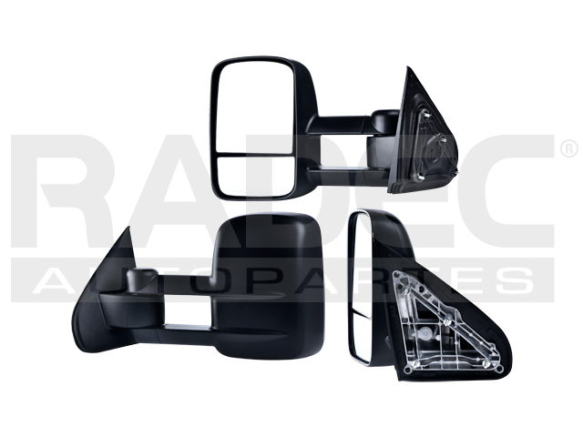 ESPEJO CV SILVERADO 07-13 MANUAL TELESCOPICO CORRUGADO 3500 6.0/6.6L 2 PUERTAS IZQ