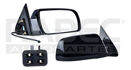 ESPEJO CV SUBURBAN 92-98 ELECTRICO NEGRO 3 PINES /BASE/LS/Z71/SL/SLE /SLT V8 8 CILINDROS 5.7/6.5/7.4L 2/4 PUERTAS DER