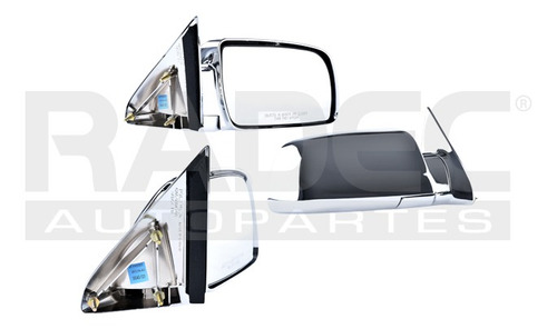 ESPEJO CV SUBURBAN 92-98 MANUAL CROMADO LIMITED/GT/BASE/LS/LT/Z71/DENALI/SL/SLE/SLT V8 8CILINDROS 5.7/6.5/7.4L 2/4 PUERTAS DER