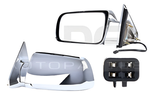 ESPEJO CV SUBURBAN 92-98 ELECTRICO CROMADO 3 PINES LIMITED/WT/BASE/LS/LT/Z71 V8 8CILINDROS 5.7/6.5/7.4L 2/4 PUERTAS IZQ