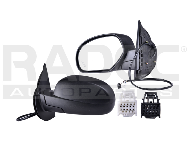 ESPEJO CV SUBURBAN 07-14 ELECTRICO C/DESEMPANANTE C/DIRECCIONAL C/MEMORIA C/LUZ E/ABATIBLE CORRUGADO SSV/XFE/WT/HYBRID/LTZ/BASE/LS/LT/DENALI/SLE/SLT V8 5.3/6.0/6.2L 5 PUERTAS IZQ