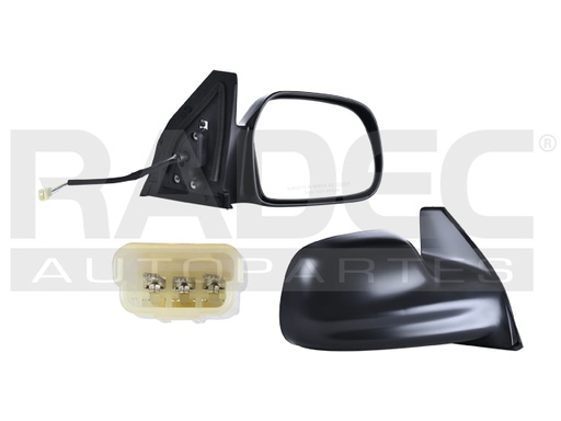 [018-0646-02] ESPEJO CV TRACKER 99-04 ELECTRICO NEGRO 3 PINES LSI/XL-7/JX/JS/JLS/JLX/EX/LX/DELUXE/ZR2/LIMITED/BASE/LT DER