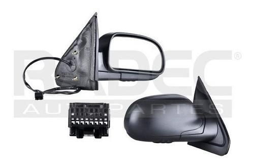 [018-0647-02] ESPEJO CV TRAIL BLAZER 02-09 ELECTRICO C/DESENPANANTE NEGRO 5 PINES R/Q/EXT/B/A/CXL/NORTH/SS/BASE/LT/DENALI/SLE/SLT V8 8 CILINDROS 4.2/6.0L 4 PUERTAS DER