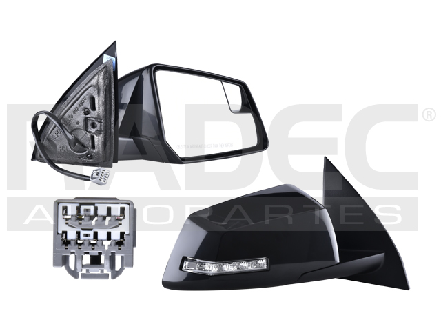 ESPEJO CV TRAVERSE 09-17 ELECTRICO C/DESENPANANTE C/DIRECCIONAL C/PUNTO CIEGO P/PINTAR 7 PINES SLT2/SLT1/LTZ/BASE/LS/LT/DENALI/SL/SLE/SLT V6 6 CILINDROS 3.6L 4 PUERTAS DER