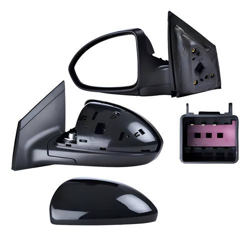 [018-0665-03] ESPEJO CV CRUZE 10-15 ELECTRICO 3 PINES ECO/DIESEL/PREMIER/L/LTZ/LS/LT IZQ