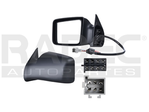 [018-0703-03] ESPEJO CR CARAVAN 84-90 ELECTRICO NEGRO 3 PINES LE/CV/LX/ES/BASE IZQ