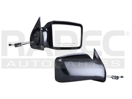 [018-0703-08] ESPEJO CR CARAVAN/VOYAGER 84-90 C/CONTROL NEGRO LE/CV/LX/ES/SE/BASE DER