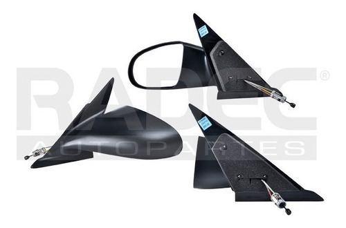 ESPEJO DG NEON 95-99 C/CONTROL NEGRO STYLE/EXPRESSO/HIGH/ACR/SPORT/BASE/RT L4 4CILINDROS 2.0L 2/4 PUERTAS IZQ