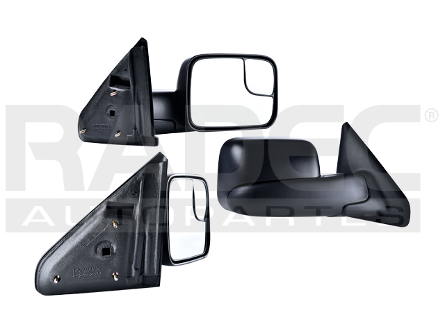ESPEJO DG RAM 02-05 MANUAL NEGRO SRT10/SPORT/TRX4/LARAMIE/SLT/ST/SXT V6/V8 6/8CILINDROS 3.7/5.7L 2/4 PUERTAS DER