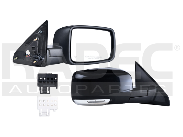 ESPEJO DG RAM 09-13 ELECTRICO C/DESEMPANANTE C/DIRECCIONAL P/PINTAR 7 PINES TRX/LARAMIE/SLT/ST/SXT DER