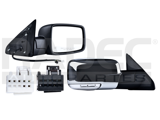 ESPEJO DG RAM 14-16 ELECTRICO C/DESENPANANTE C/DIRECCIONAL C/MEMORIA C/LUZ E/ABATIBLE CROMADO HEMI/LIMITED/SPORT/LONE STAR/BIG HORN/LARAMIE/SLT/ST/SXT/EXPRESS/RT 2/4 PUERTAS DER
