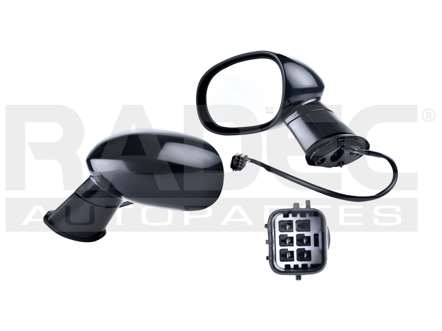 ESPEJO DG CHALLENGER 08-14 ELECTRICO C/DESENPANANTE P/PINTAR 5 PINES SRT8/RALLYE/BASE/SRT/SXT/RT/SE V6/V8 6/8CILINDROS 3.6/5.7/6.4L 2 PUERTAS IZQ