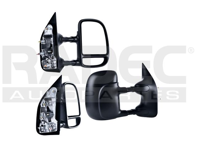 ESPEJO FD ECONOLINE 03-08 MANUAL DOBLE LUNA NEGRO BASE/XL/XLT V8 8CILINDROS 4.6/5.4L 2/3 PUERTAS DER