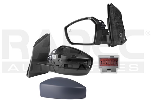 ESPEJO FD ESCAPE 17-19 ELECTRICO C/DESENPANANTE C/SENSOR DE PROXIMIDAD P/PINTAR S/S PLUS/TREND L4 4 CILINDROS 2.0/2.5L 5 PUERTAS IZQ