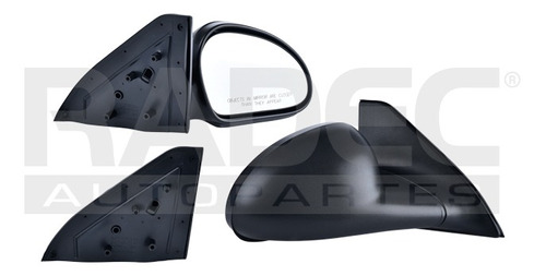 ESPEJO FD ESCORT 97-02 MANUAL CORRUGADO LS/GS/LX/ZX2/SE/BASE/SPORT L4 4CILINDROS 2.0L 4 PUERTAS DER