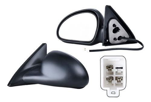 ESPEJO FD ESCORT 98-03  2 PUERTAS ELECTRICO CORRUGADO 3 PINES IZQ