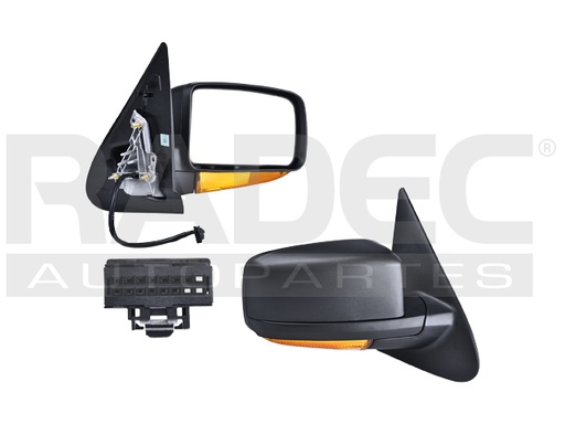 ESPEJO FD EXPEDITION 03-06 ELECTRICO C/DESEMPANANTE C/DIRECCIONAL C/LUZ INFERIOR  CORRUGADO NBX/KING RANCH/LIMITED/XLS/EDDIE BAUER/XLT V8 8CILINDROS 4.6/5.4L 5 PUERTAS DER