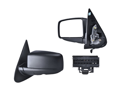 ESPEJO FD EXPEDITION 03-06 ELECTRICO C/DESENPANANTE C/LUZ INFERIOR CORRUGADO NBX/KING RANCH/LIMITED/XLS/EDDIE BAUER/XLT V8 8CILINDROS 4.6/5.4L 4 PUERTAS IZQ