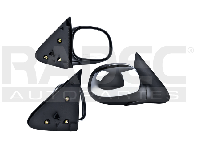 ESPEJO FD F-150 97-09 MANUAL CROMADO LIGHTNING/LARIAT/HARLEY/KING RANCH/BASE/XL/XLT V8 8CILINDROS 4.6/5.L 2/4 PUERTAS DER