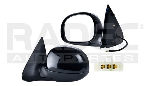 ESPEJO FD F-150 97-09 ELECTRICO CORRUGADO 3 PINES LIGHTNING/LARIAT/HARLEY/KING RANCH/BASE/XL/XLT V8 8CILINDROS 4.6/5.L 2/4 PUERTAS IZQ