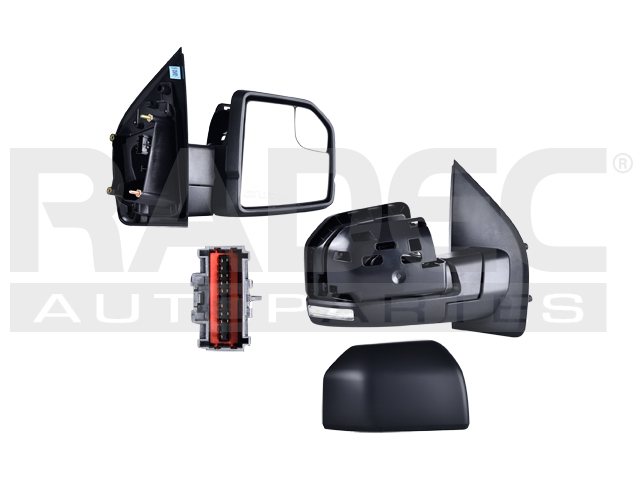 ESPEJO FD F-150 15-20 ELECTRICO C/DESENPANANTE C/DIRECCIONAL C/MEMORIA C/LUZ C/PUNTO CIEGO E/ABATIBLE P/PINTAR KING RANCH/LIMITED/LARIAT V6/V8 2.7/3.0/3.5/5.0L 4 PUERTAS DER