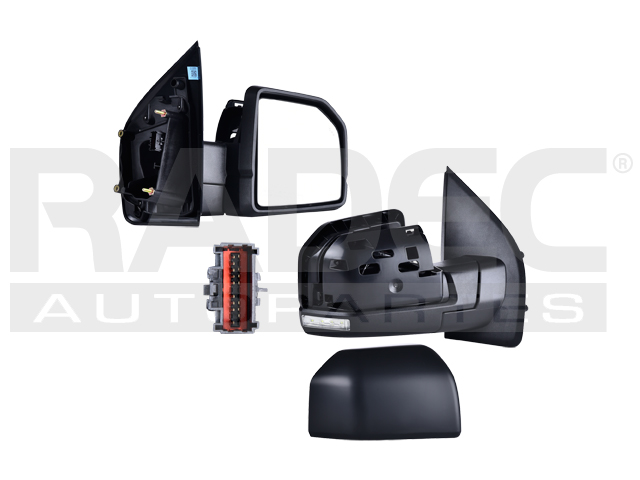 ESPEJO FD F-150 15-20 ELECTRICO C/DESENPANANTE C/DIRECCIONAL C/MEMORIA C/LUZ E/ABATIBLE P/PINTAR KING RANCH/LIMITED/CREW CAB/LARIAT 6/8CILINDROS 2.7/3.0/3.5/5.0L 4 PUERTAS DER