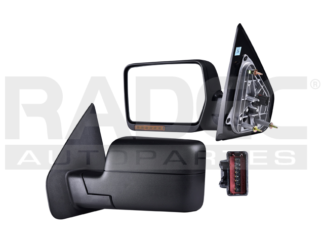 ESPEJO FD F-150 07-08 ELECTRICO C/DESEMPANANTE C/DIRECCIONAL (6 LEDS) CORRUGADO 7 PINES XTR/LARIAT/HARLEY/FX4/FX2/KING RANCH/LIMITED/XL/XLT V8 8CILINDROS 4.6/5.4L 2/4 PUERTAS IZQ