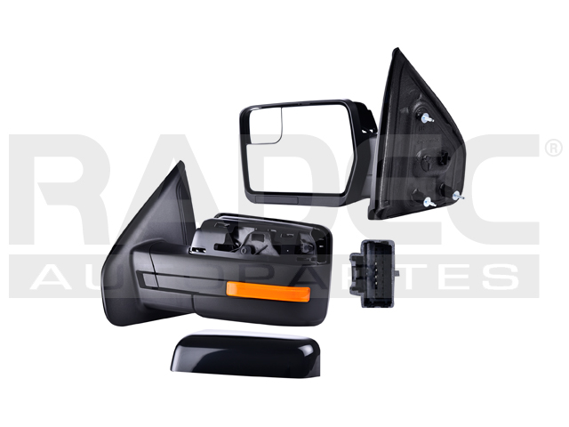 ESPEJO FD F-150 11-14 ELECTRICO P/PINTAR 3 PINES TREMOR/SVT/LARIAT/HARLEY/FX4/FX2/PLATINUM/KING RANCH/LIMITED/XL/XLT/STX V8 8CILINDROS 4.7/5.7L 2/4 PUERTAS IZQ