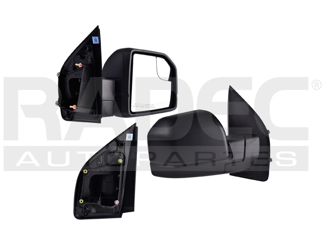 ESPEJO FD F-150 15-20 MANUAL C/PUNTO CIEGO CORRUGADO KING RANCH/LARIAT CREW/LIMITED/PLATINUM/RAPTOR CREW/RAPTOR V6/V8 6/8 CILINDROS 2.7/3.0/3.5/5.0 2/4 PUERTAS DER
