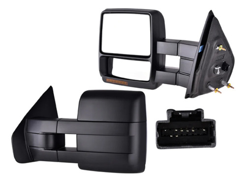 ESPEJO FD F-150 04-14 ELECTRICO C/DESENPANANTE C/DIRECCIONAL C/LUZ TELESCOPICO CORRUGADO XL/XLT/SVT V6/V8 6/8CILINDROS 3.5/3.7/5.0L 2/4 PUERTAS IZQ