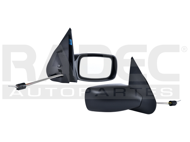 ESPEJO FD FIESTA 98-02 C/CONTROL NEGRO BASE/MID L4 4CILINDROS 1.3/1.6L 2/4 PUERTAS DER